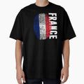 France Flag Fingerprint DNA French by PartyShirts1
