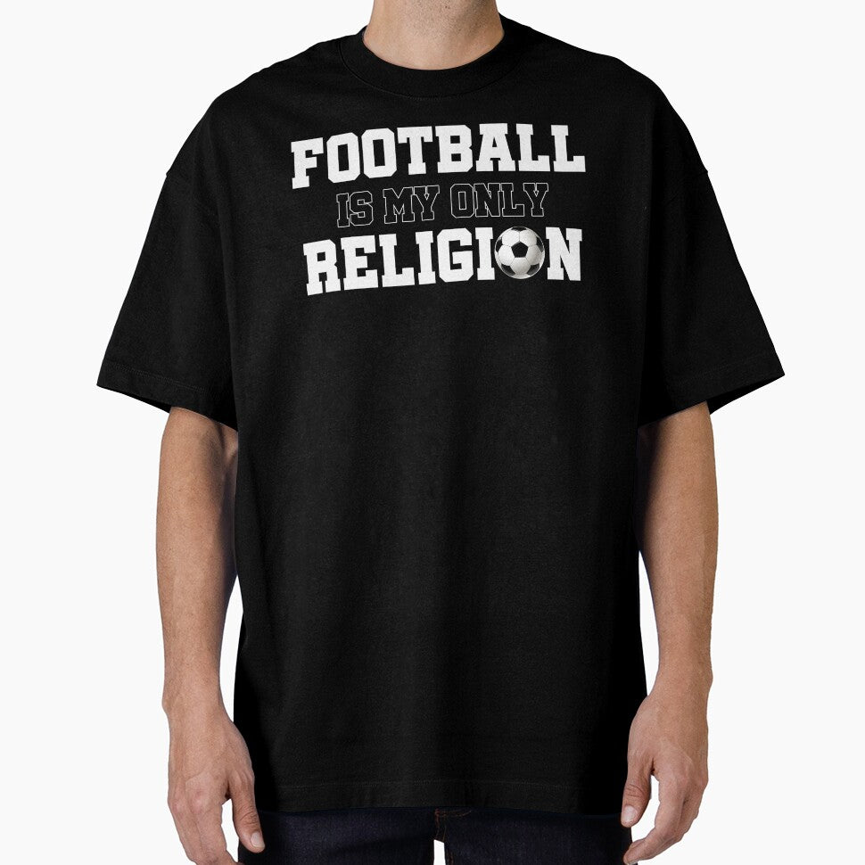 Football is my only religion soccer football best design by LessStressNerd