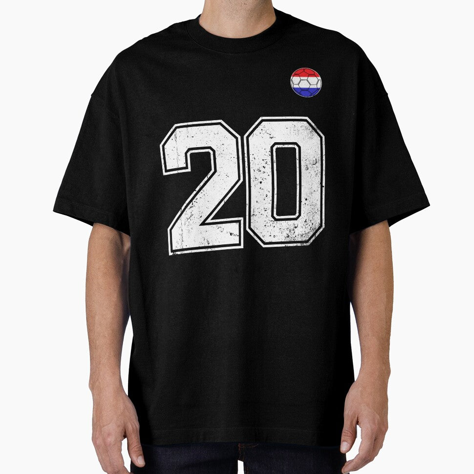 Netherlands Soccer Number 20 Vintage Sports Fan by LiviuGligoros