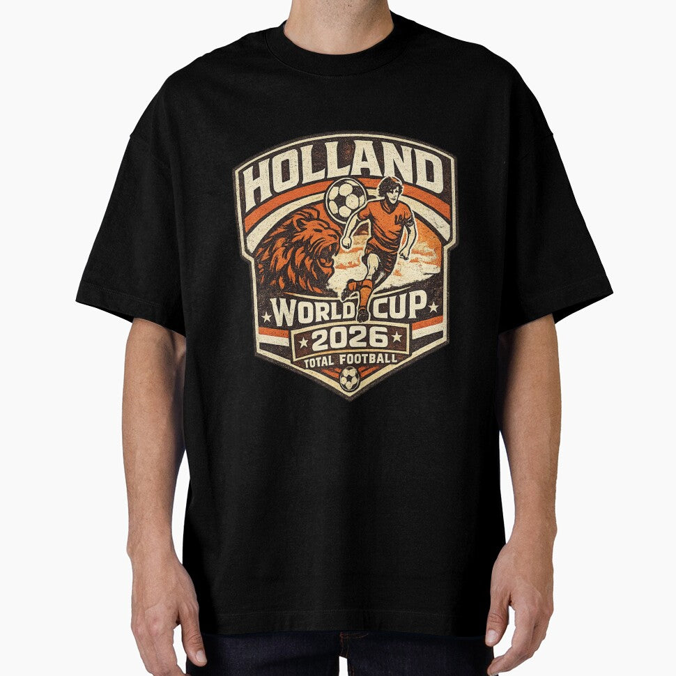 Holland World Cup 2026 Total Football Retro Vintage T-Shirt by ArthUpscale