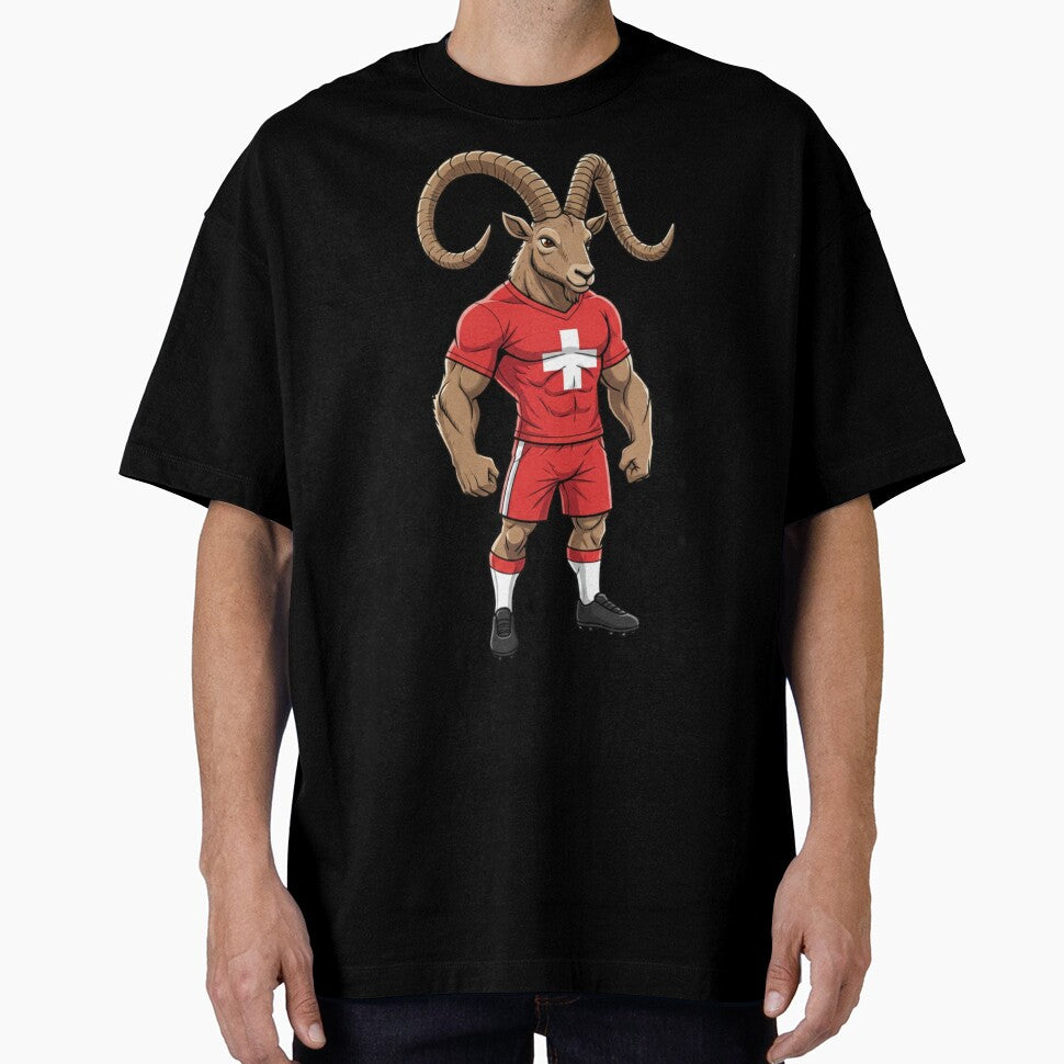 Strong Swiss Ibex Football Mascot 2026 by ArtByKatti