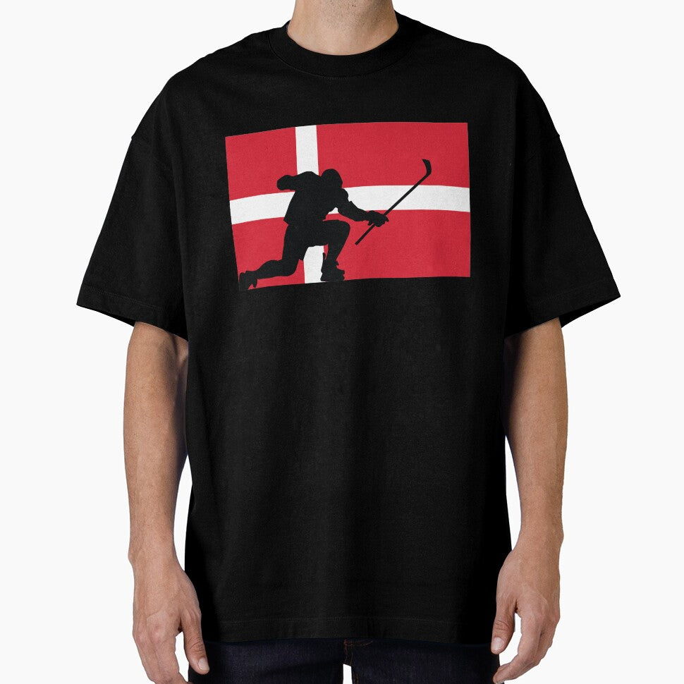 Hockey Denmark Silhouette Celebration by CanvasTee