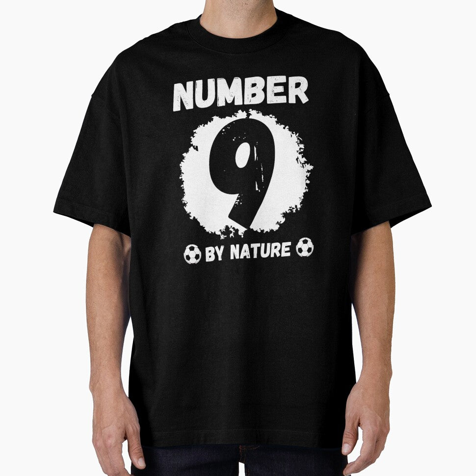 Numer 9 for Soccer, Football Natural Striker by KrisRubinArt