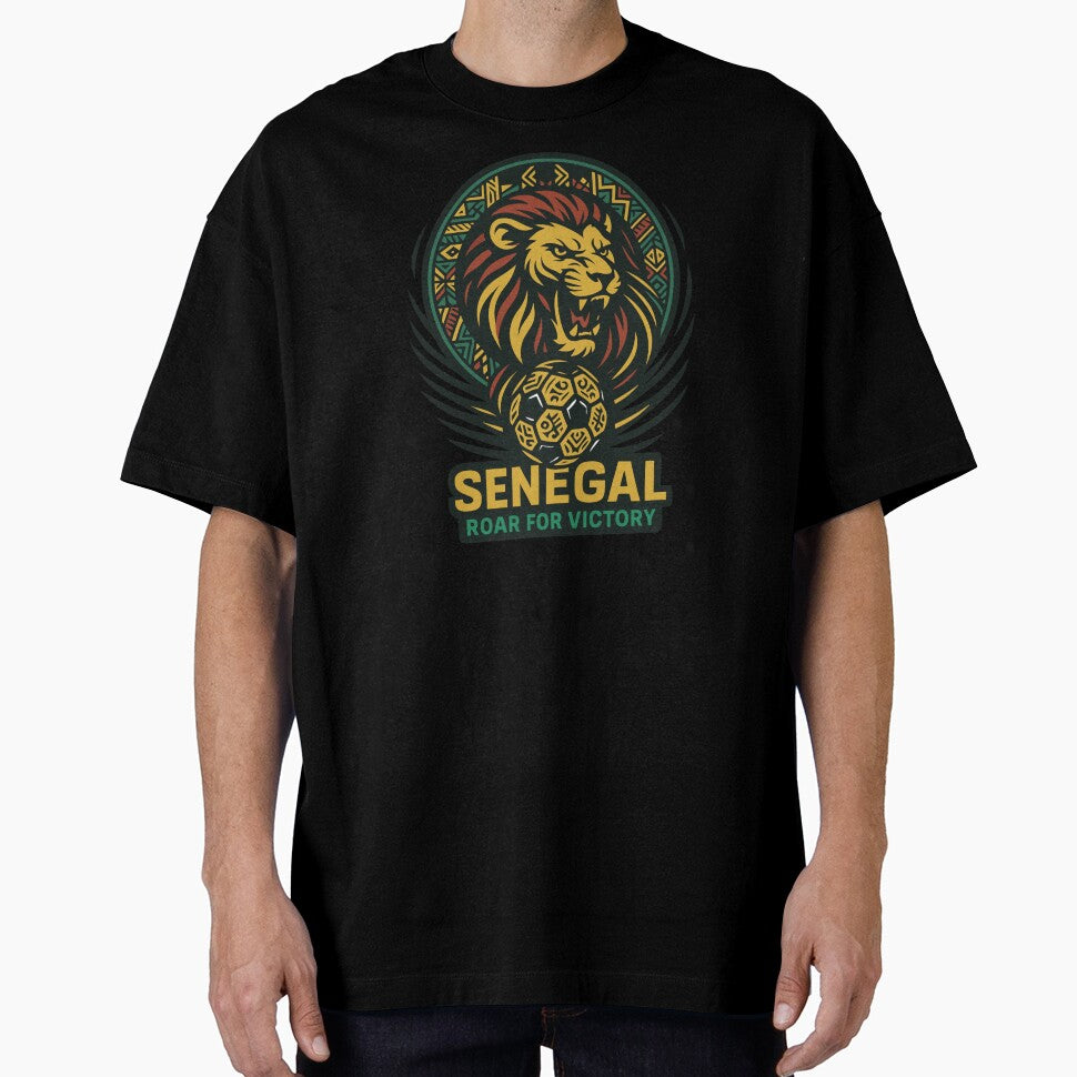 Senegal Soccer Lion Design – Roar for Victory | Africa Football Team Supporter Art by PrintMastery