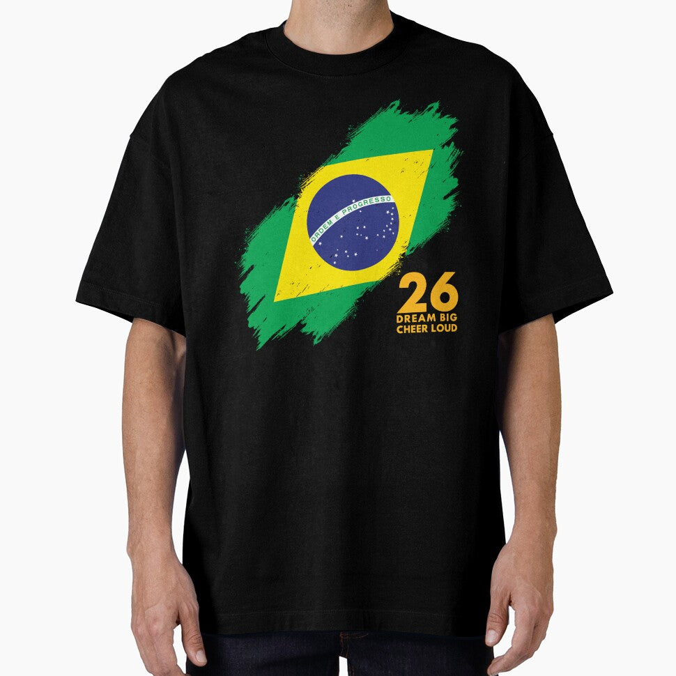 Brazil Football 2026 Dream Big Cheer Loud by BananaPrint