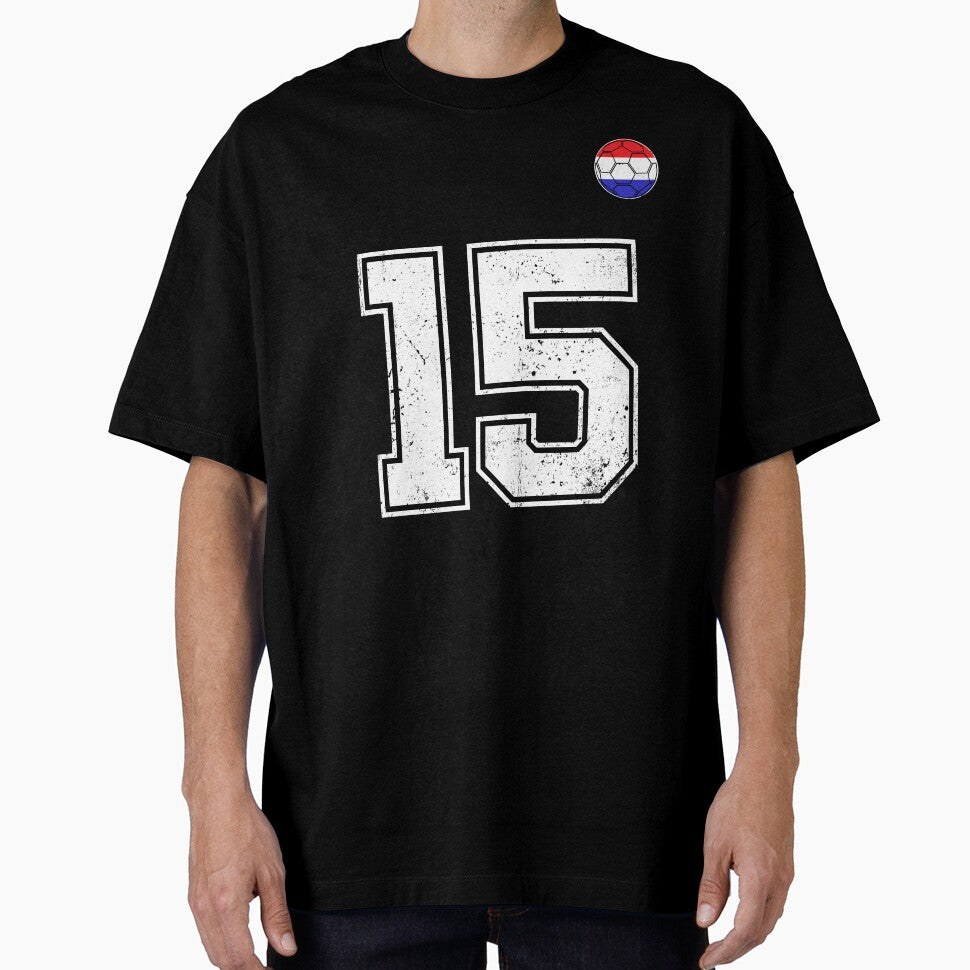 Netherlands Soccer Number 15 Vintage Sports Fan by LiviuGligoros