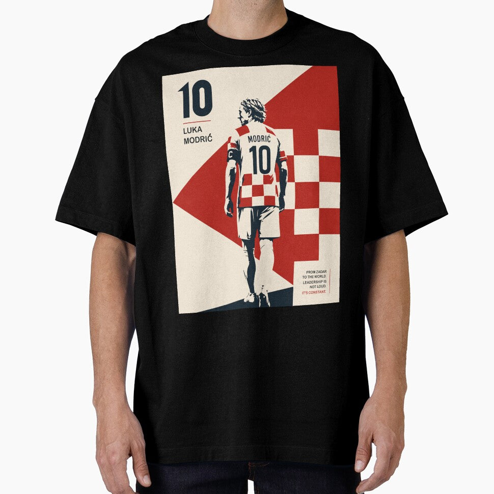 Luka Modrić Minimalist Football Poster, Croatia Soccer Art, Sports Print, Modern Athlete Illustration by Studio pod Burom