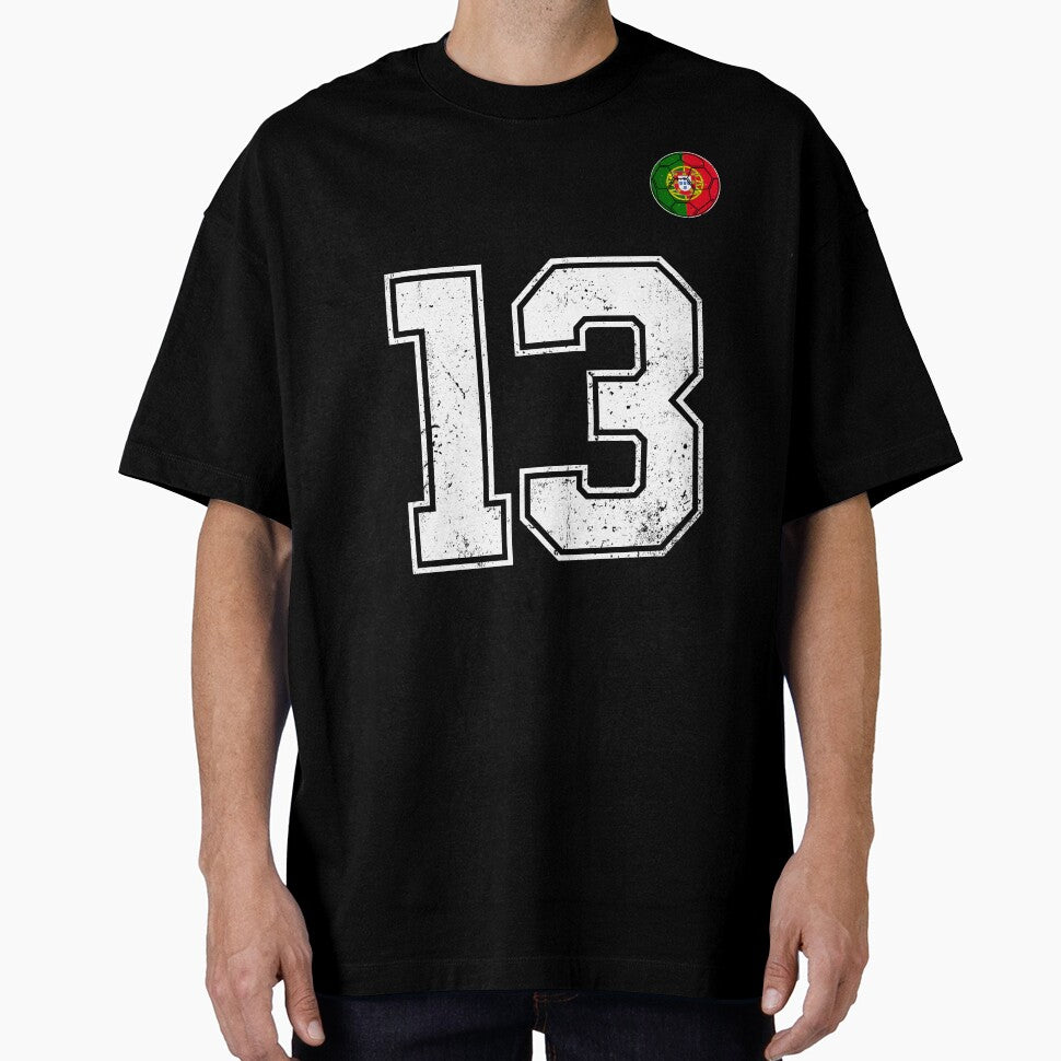 Portugal Soccer Number 13 Vintage Sports Fan by OliviaHayesArt