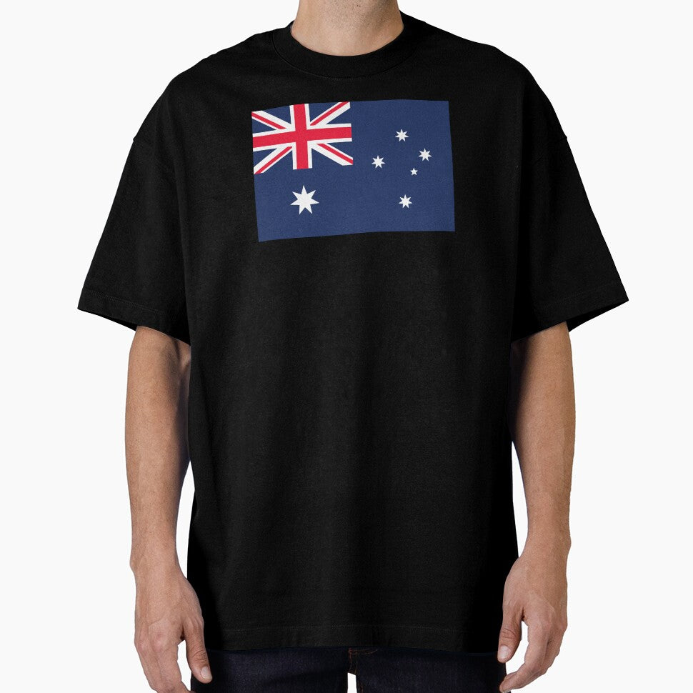 Australia Flag With Text (On White) by STUDIO-72