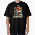 Not Today Grumpy Cat Soccer Scarf Hat – Funny Football Fan Humor Art | Soccer Cat Gift by irfanshikh