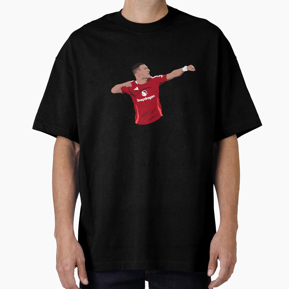 Diogo Dalot Punch Goal Celebration by Hevding