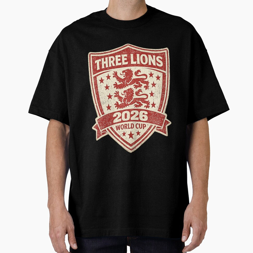 Three Lions England World Cup 2026 | Vintage Shield Football by ArthUpscale