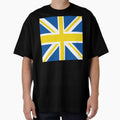Leeds Blue White Yellow Union Jack Flag by Sporting Colour