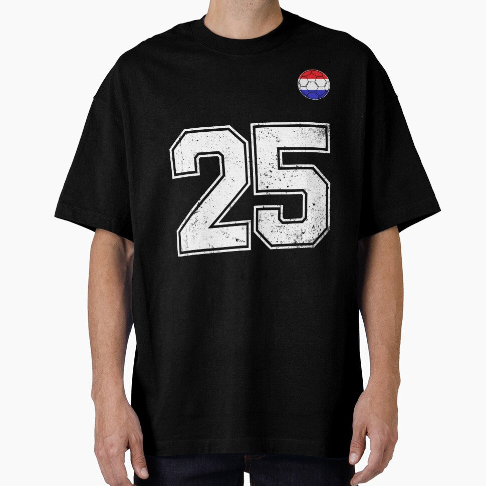 Netherlands Soccer Number 25 Vintage Sports Fan by LiviuGligoros