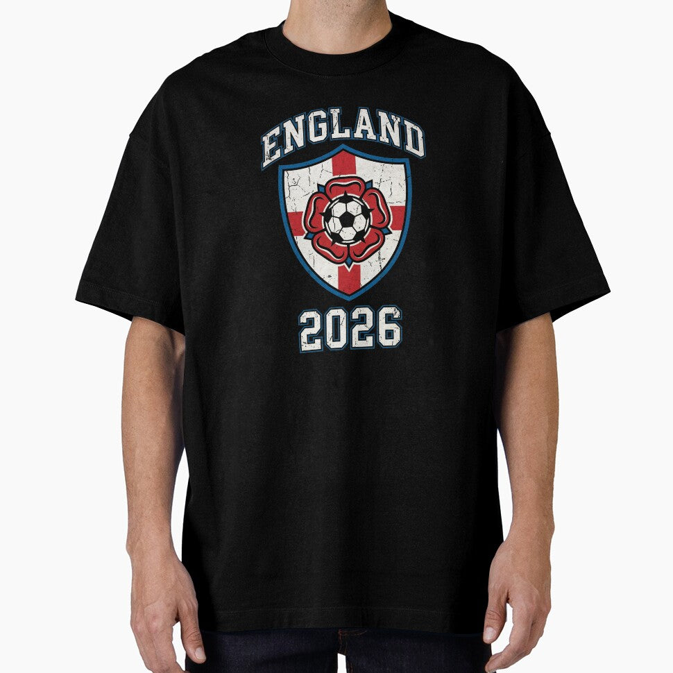 England Football 2026 Vintage Soccer Crest | Retro English Soccer by Imaginationbeyond