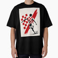 Croatia Football Sprint Minimalist Print by Studio pod Burom
