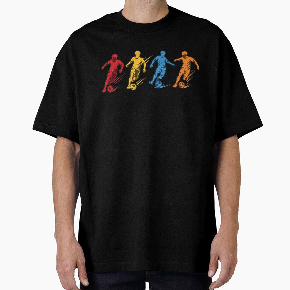 Dynamic Soccer Players Colorful Football Sports Art by haitrieuic96