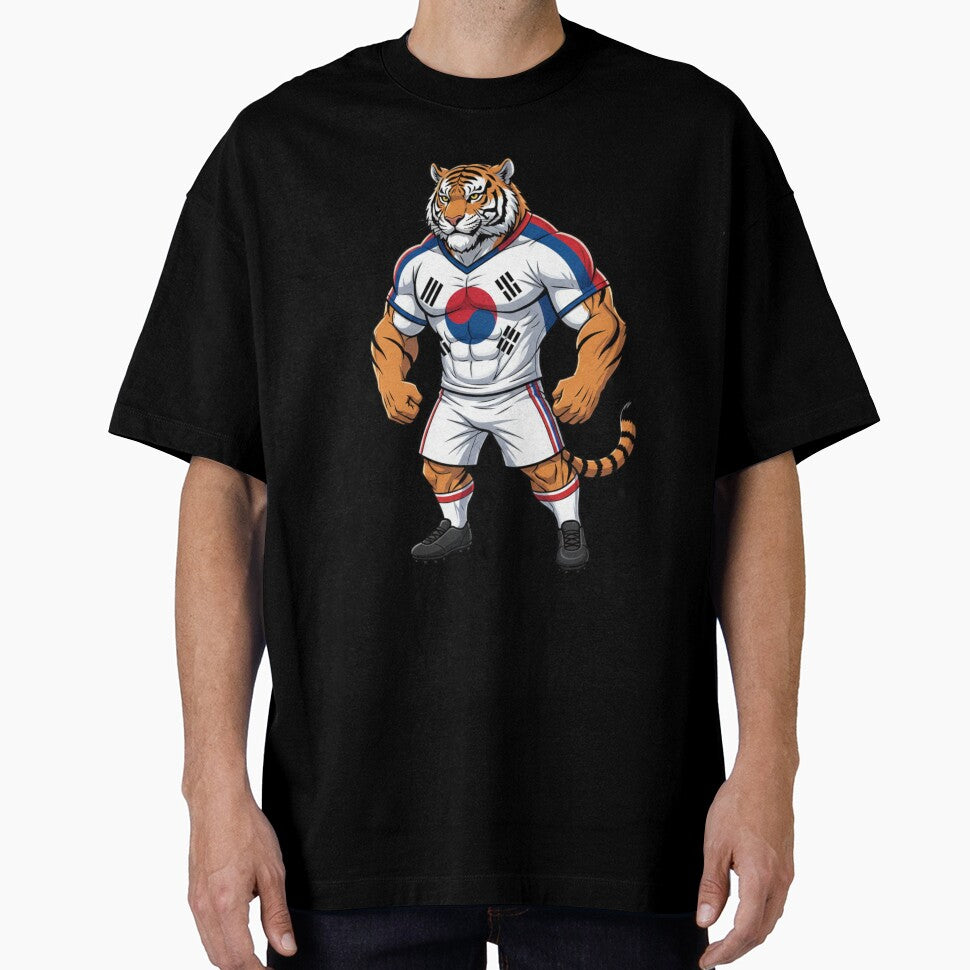 Strong South Korean Tiger Football Mascot 2026 by ArtByKatti