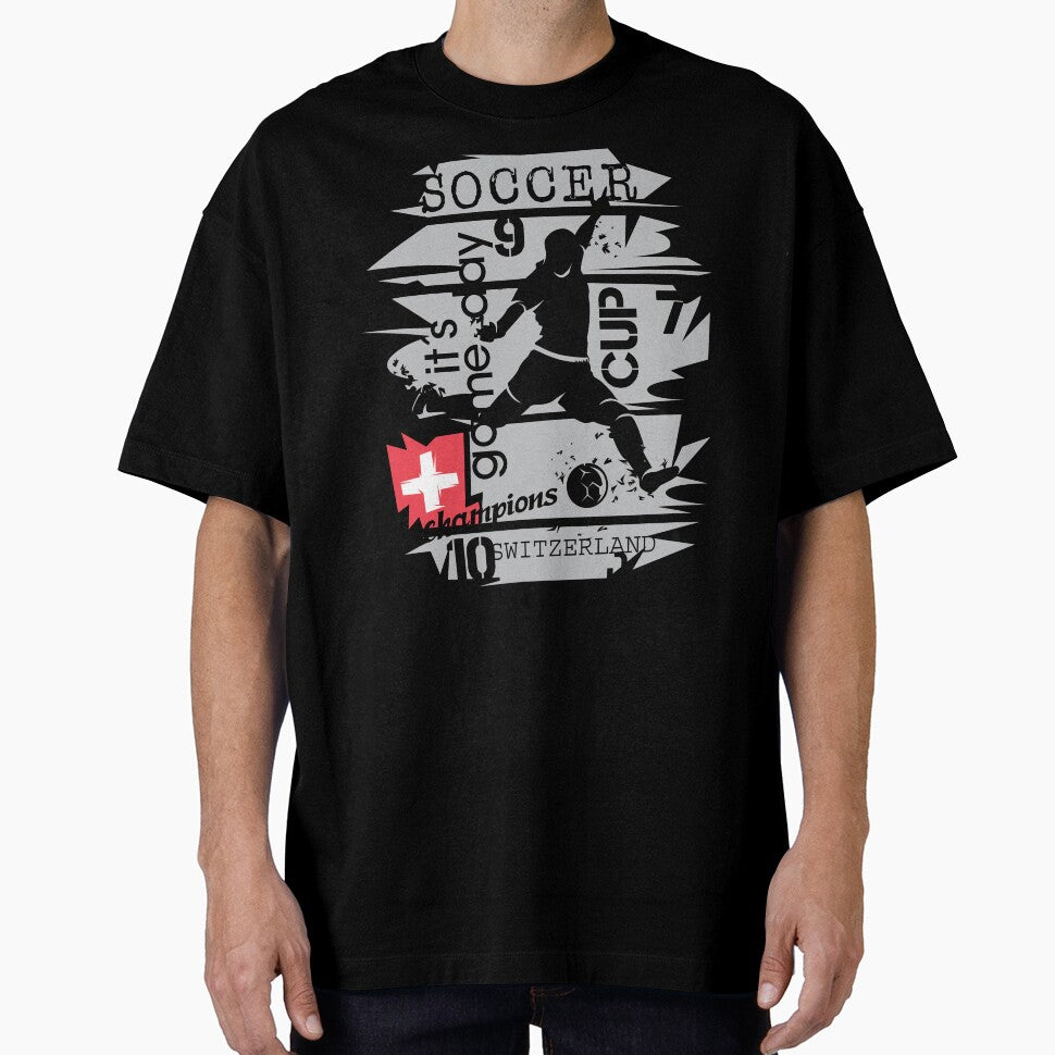 Gift Idea Design Football Switzerland Goal Shot Ball Explosion Fan Illustration by AndreMi