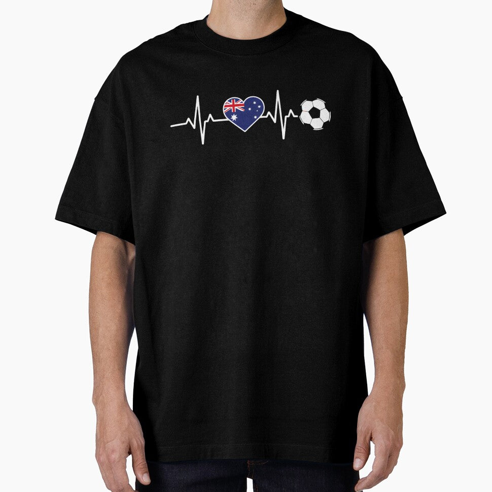 Australia Soccer Heartbeat | Socceroos Fan by dudelinart