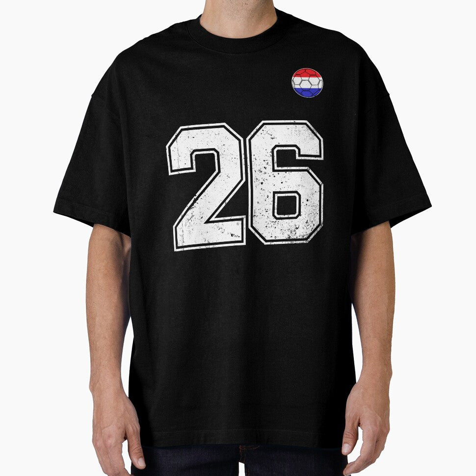 Netherlands Soccer Number 26 Vintage Sports Fan by LiviuGligoros