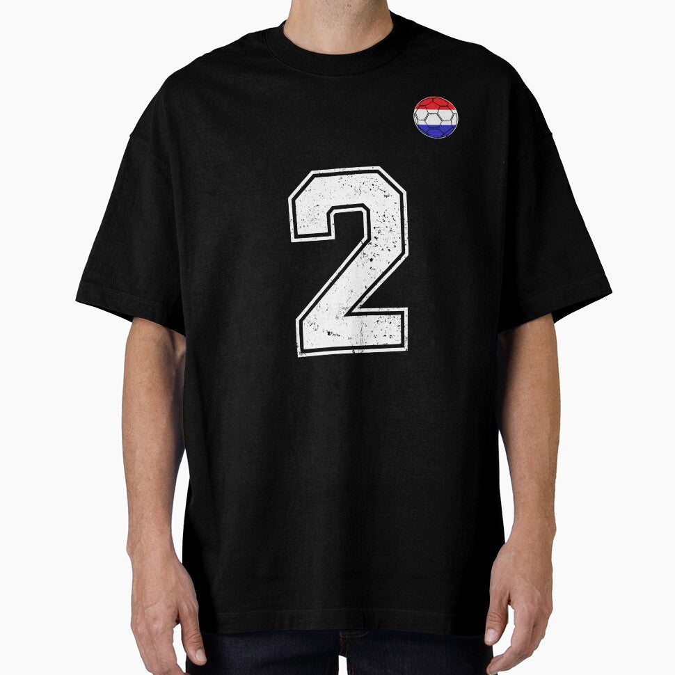 Netherlands Soccer Number 2 Vintage Sports Fan by LiviuGligoros
