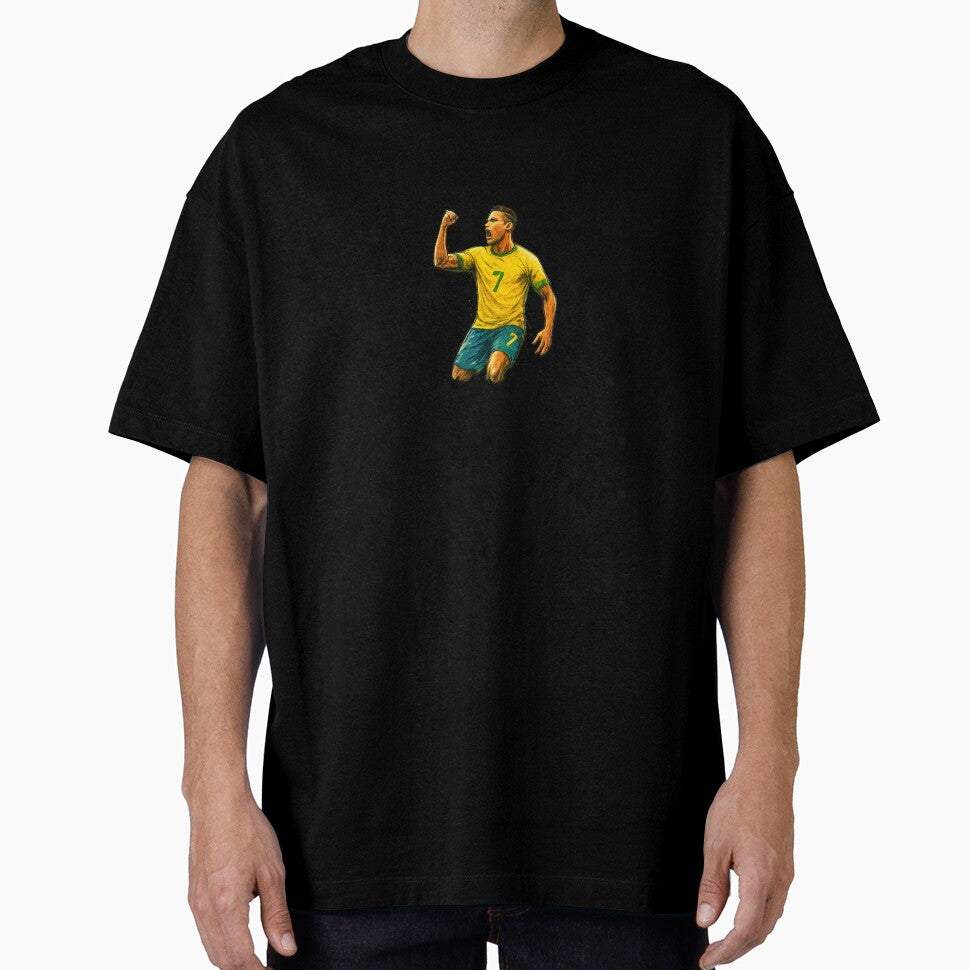 Energetic Soccer Celebration – Number 7 Sketch Art by edimoraes