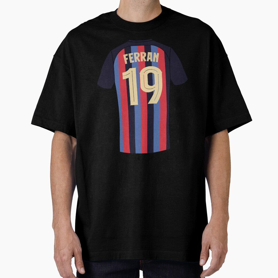 Ferran Torres Barcelona football jersey number 19 by Justtrendytees