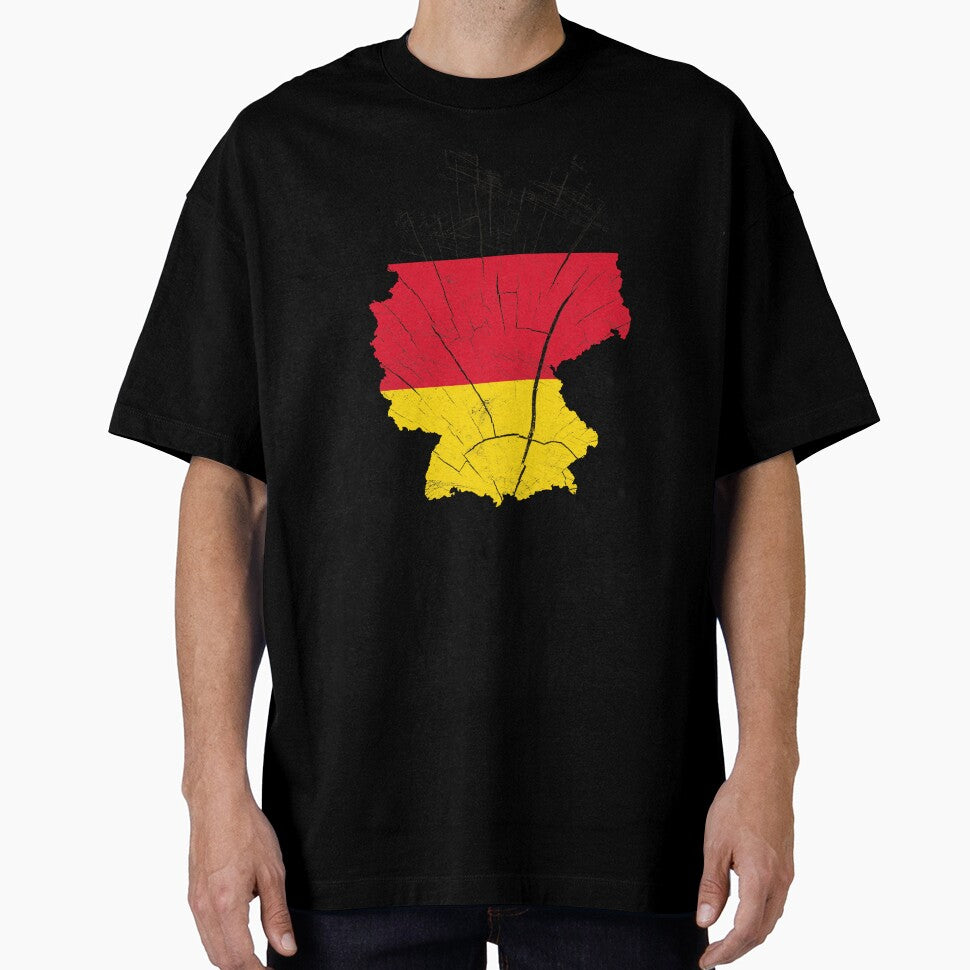 Germany Flag Map Wood Effect by Blok45