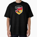 TEAM GERMANY FOOTBALL EMBLEM USED LOOK BLACK RED YELLOW BY SUBGIRL by SUBGIRL