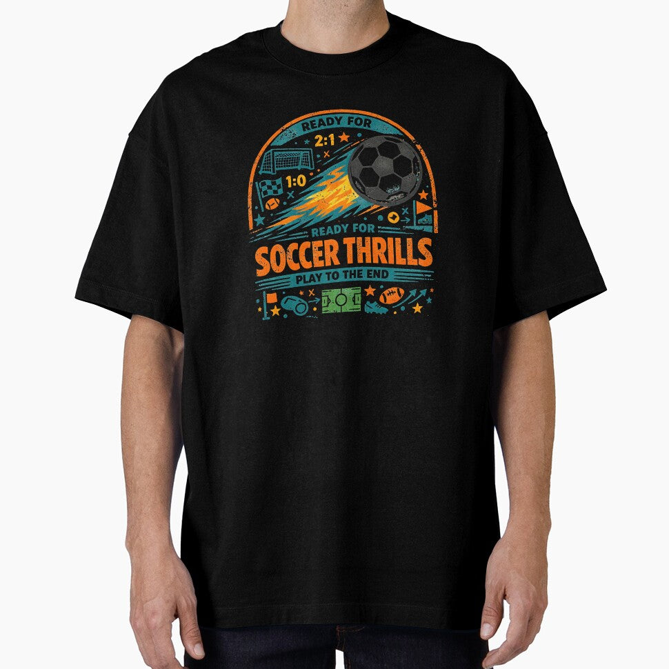 Soccer Thrills Retro Football Art by SplashTastic