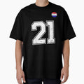 Netherlands Soccer Number 21 Vintage Sports Fan by LiviuGligoros