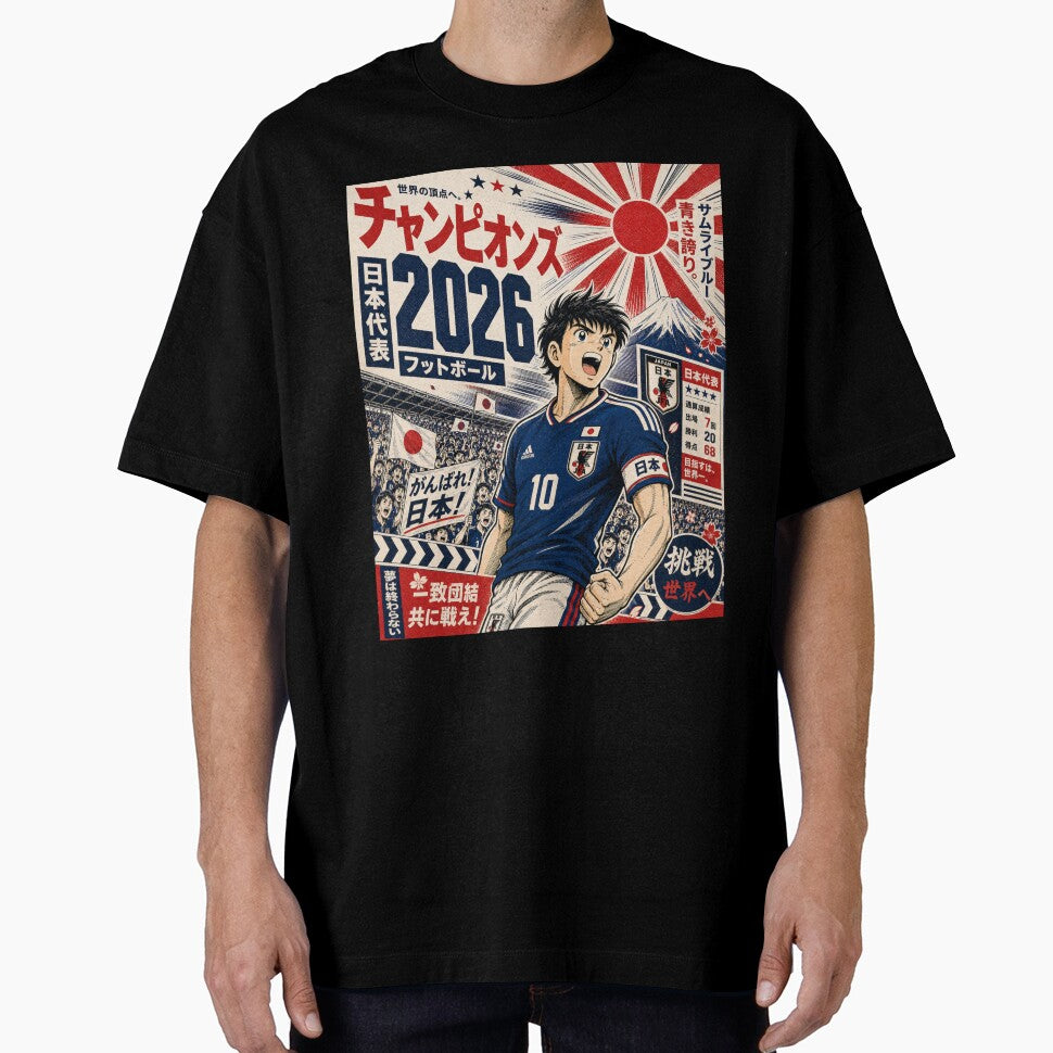 Champions 2026 Football Manga Vintage Soccer Poster T-Shirt by zumerdiego