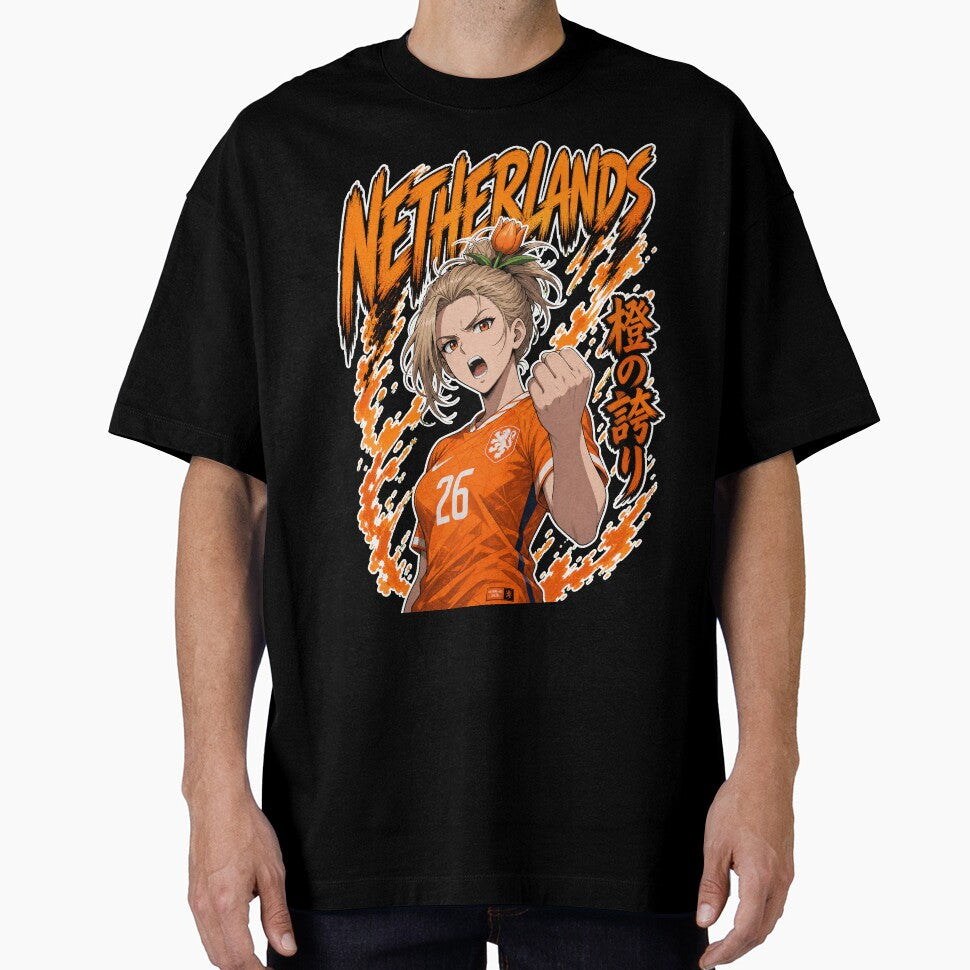 Fierce Netherlands Anime Soccer Girl - World Cup 2026 by Senpai Syndicate