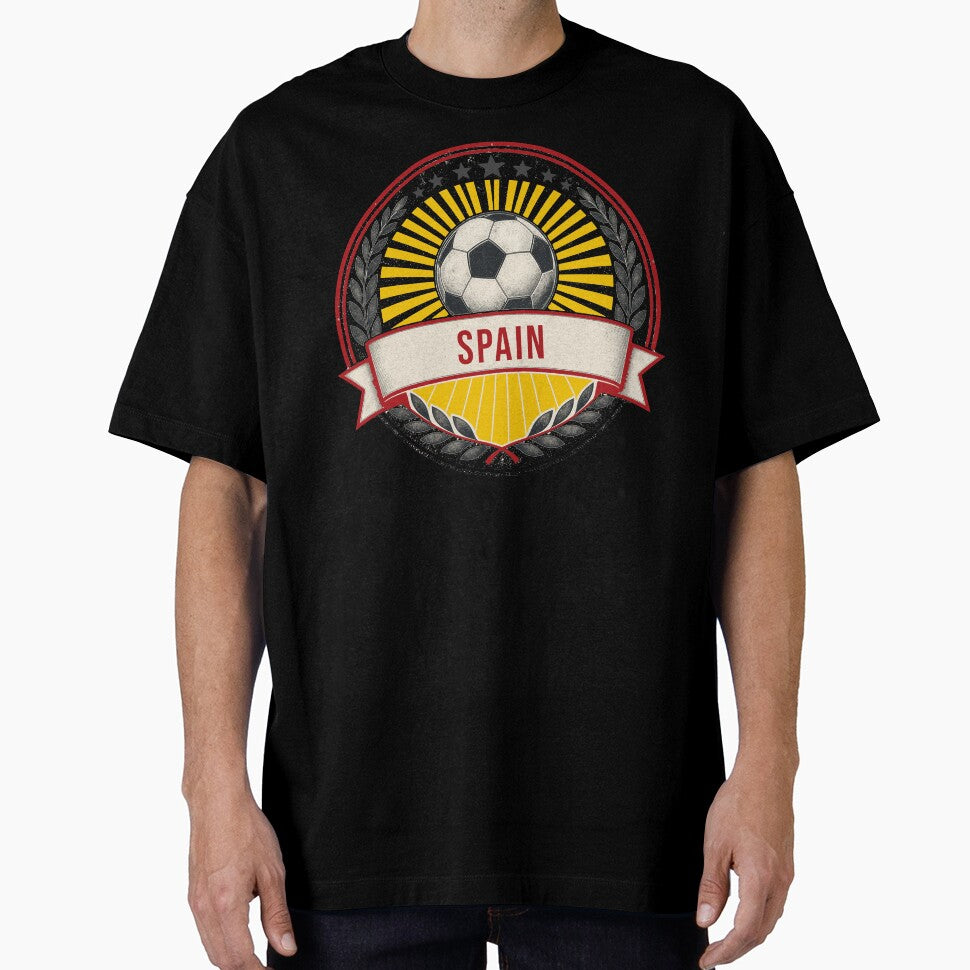 Spain Vintage Soccer Crest — Retro Spanish Football Badge Fan Emblem by icemanphotos