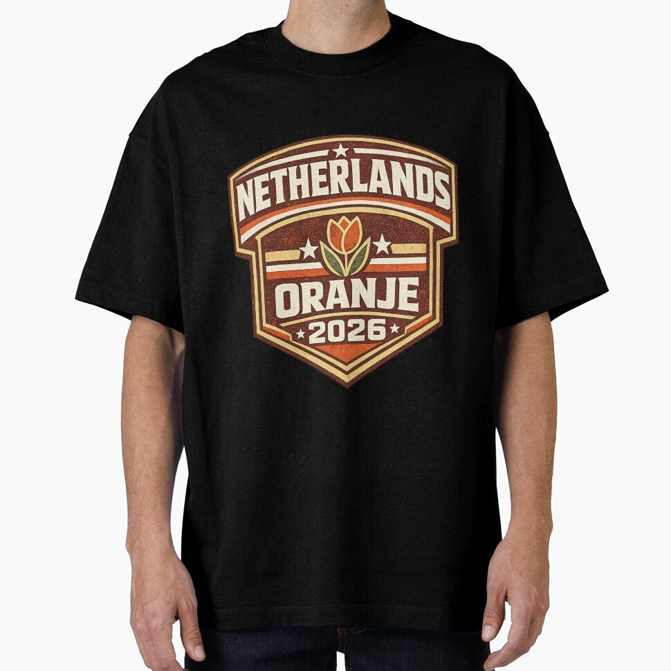 Netherlands Oranje 2026 Retro Vintage Football Fan T-Shirt by ArthUpscale