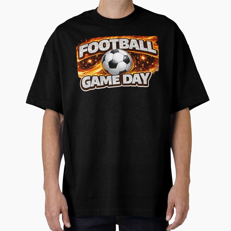 Football Game Day Fiery Flame Soccer Fans by annenambiro