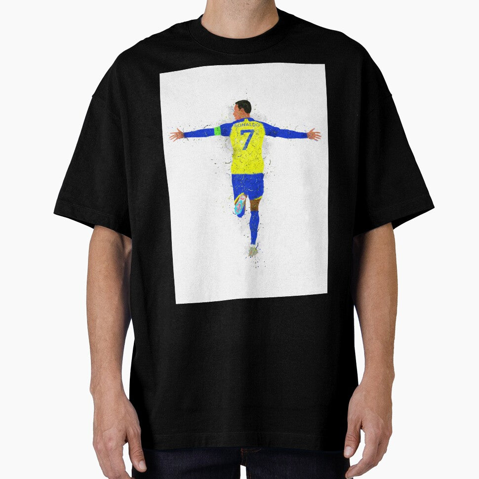Cristiano Ronaldo Al Nassr Football by AronArtGallery
