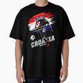 Football Soccer Croatia Croatian Flag Player Grunge Silhouette by Infinitee8hirts
