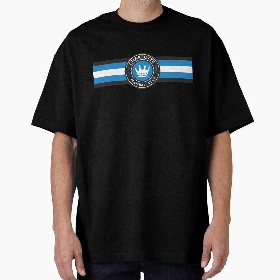 Charlotte Soccer Oversized T-Shirt Hoodie, Sweatshirt | PureTeeCo.com