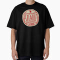 Atlanta Georgia Hand-Illustrated Baseball Typography Art Oversized T-Shirt Hoodie, Sweatshirt | PureTeeCo.com