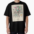 Atlanta, Georgia Street Map Oversized T-Shirt Hoodie, Sweatshirt | PureTeeCo.com