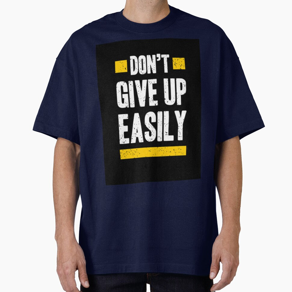 Motivation print don't give up easily by MixShop10