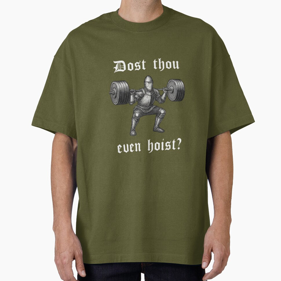 Dost Thou Even Hoist – Medieval Gym Knight Funny Workout Meme by Inkvado
