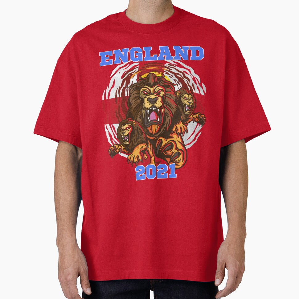 England 2021 - Three Lions England Euros jersey 2020-2021 Hero Lions Euro 2021, England Fan supporters by MERCH HQ