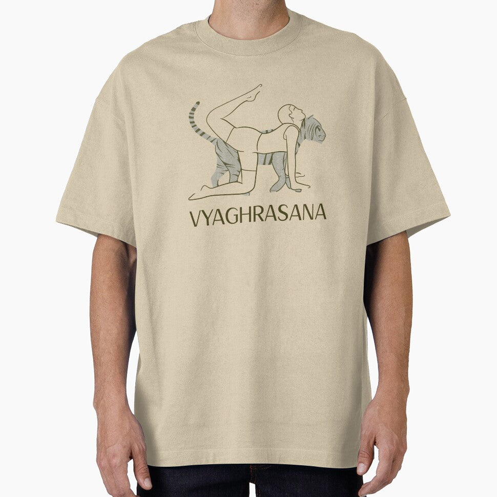 Tiger Yoga Pose Vragrhasana – Strength and Balance Yoga Design by WellspringXflow