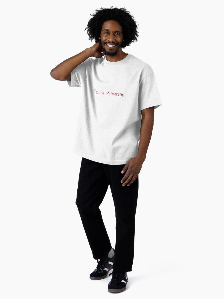 fuck the patriarchy,all too well ,red Oversized T-Shirt Hoodie, Sweatshirt | PureTeeCo.com (Image 4)