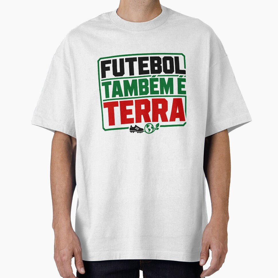 Futebol Também É Terra Brazilian by POD DYNASTY | Original Print On Demand T-Shirt Graphics