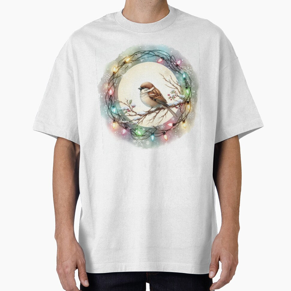 Winter Bird with Christmas Lights by DesignsbyVelvet