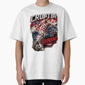 Croatia Football Fan Art T-Shirt | Croatian Soccer Supporter Graphic | Vatreni Inspired Sports Design by CosmoMerchStore